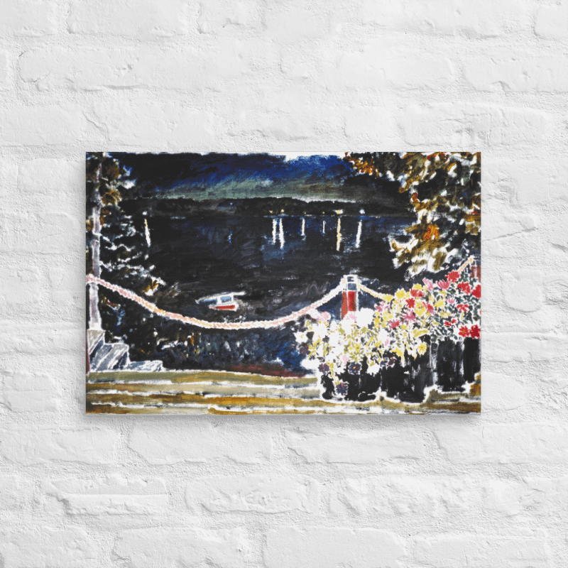 Nightview from Camano (1987) on canvas ("24 x 36") product image (6)