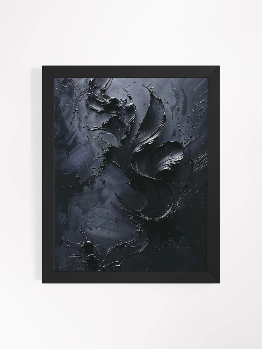 Obsidian Bloom Framed Print product image (4)