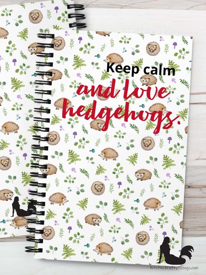 Keep Calm and Love Hedgehogs Notebook product image (4)
