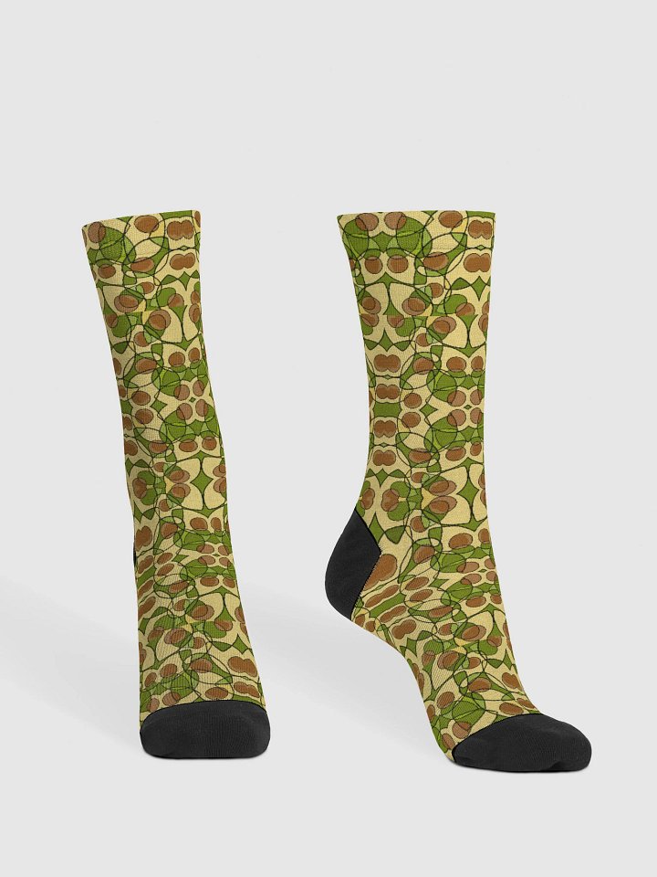 Avocado Reverie – Sustainable Crew Socks product image (2)