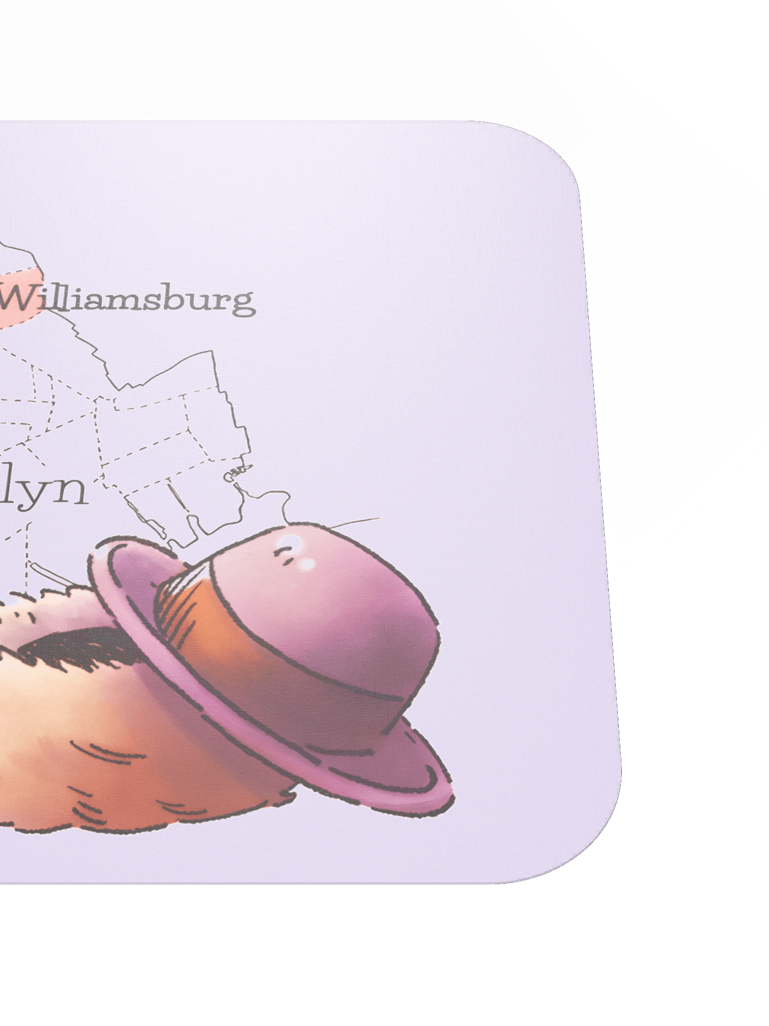 Hasidic Williamsburg Map Mouse Pad product image (5)