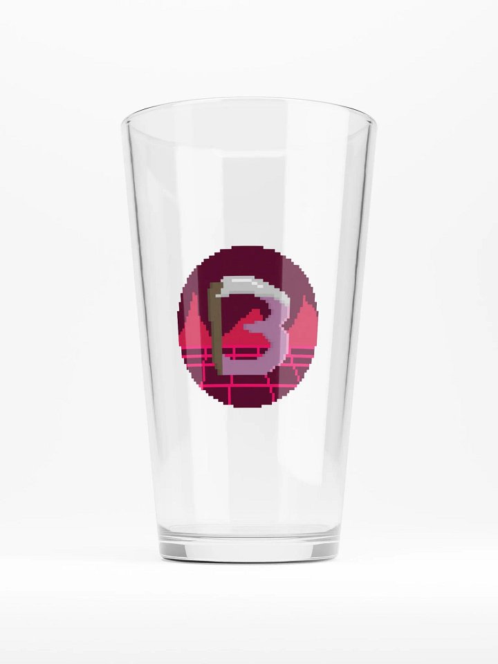 Scythe Harbingerofbeth Logo Pint Glass designed by Cassafrassarole product image (1)