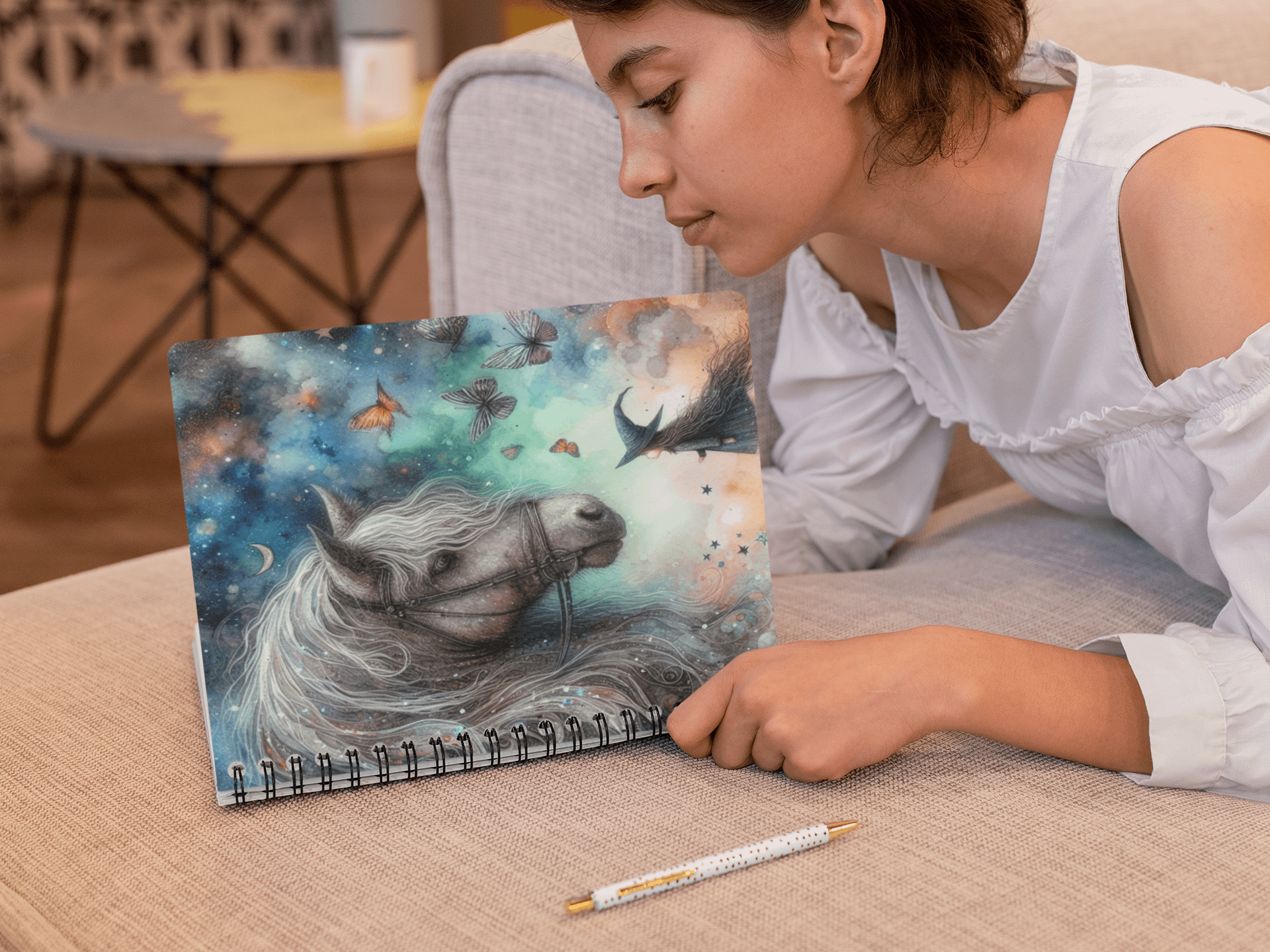 Celestial Whispers Spiral Notebook product image (3)