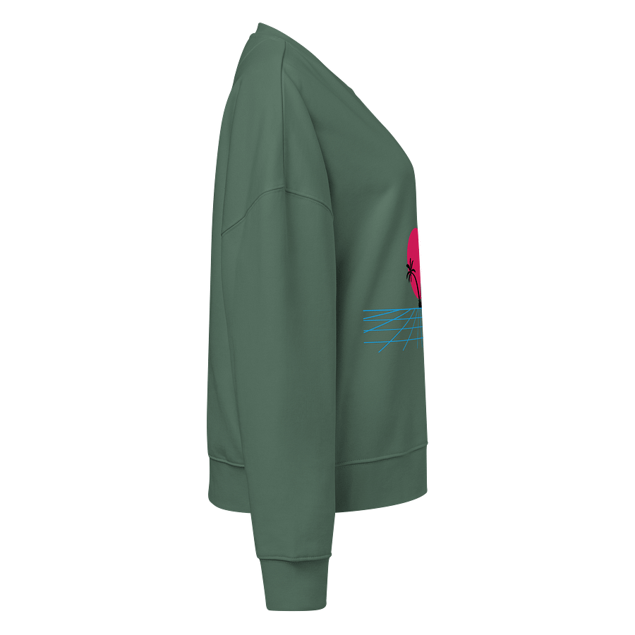 Synthwave Sunset Organic Sweatshirt product image (4)