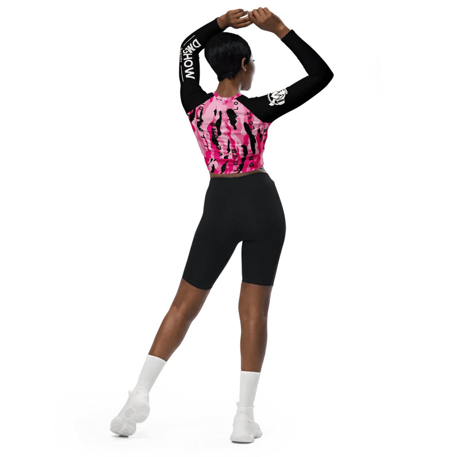 'I LOVE DNB' Pink Camo Crop Top product image (2)