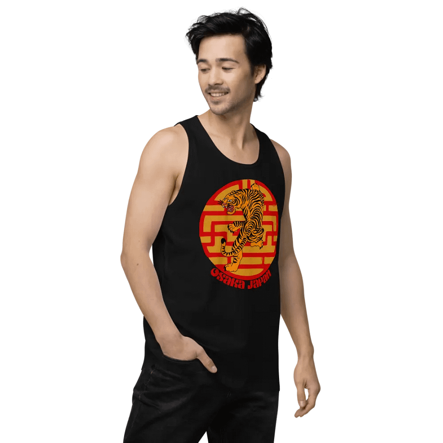 Fierce Tiger Leap Men's Tank Top product image (3)