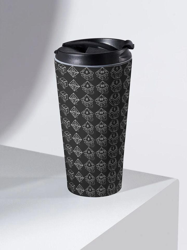 Dice and Mimics Line Art Travel Mug product image (2)