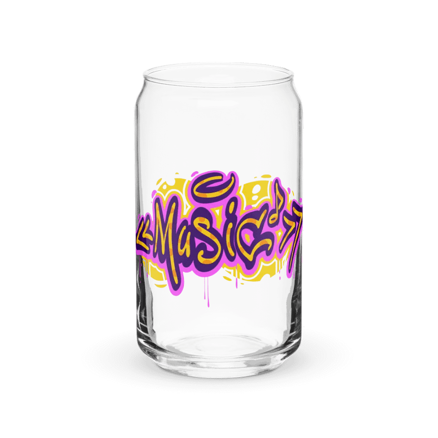 Musical Vibes Can-Shaped Glass product image (2)