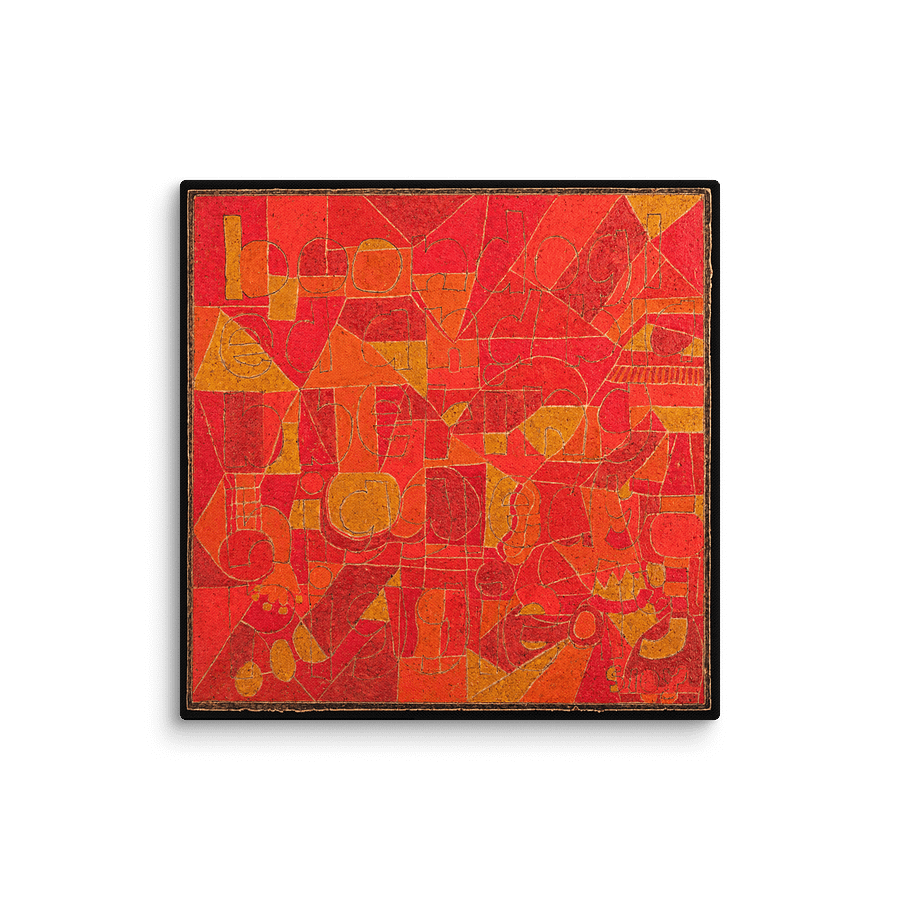 Boondoggled and Blabbering/Higgedly Piggledy on Canvas (32" x 32") with black border product image (3)