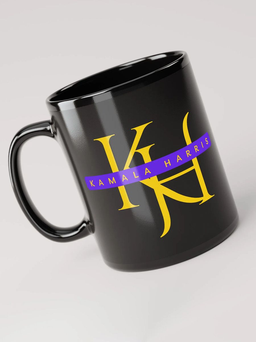 KAMALA HARRIS Black Glossy Mug product image (3)