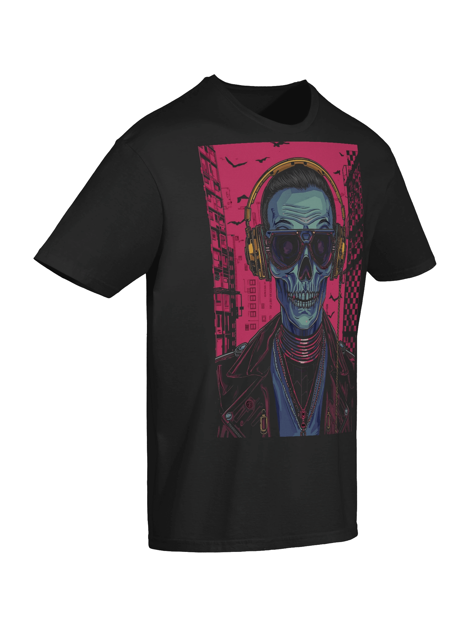 Cyber Skull Rapper T-Shirt product image (7)