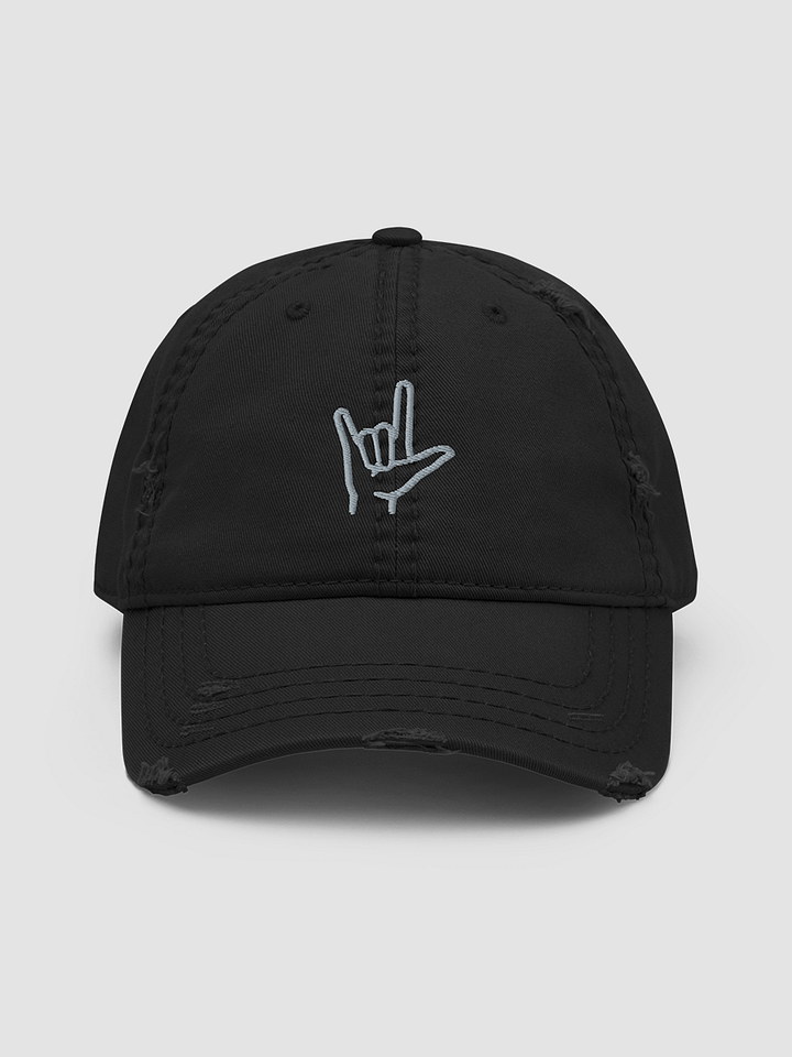 ASL I love you Distressed Dad Hat product image (2)