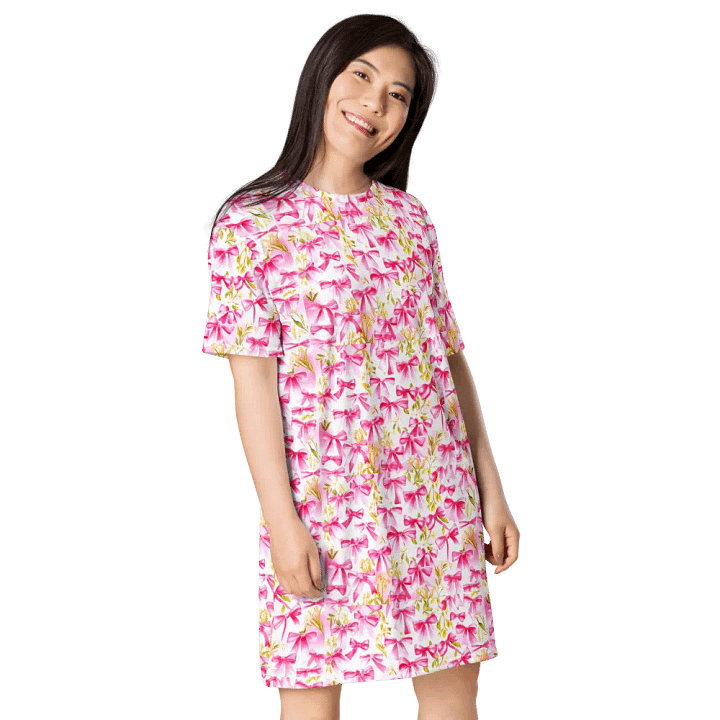 Blossom Bliss All-Over T-Shirt Dress product image (2)