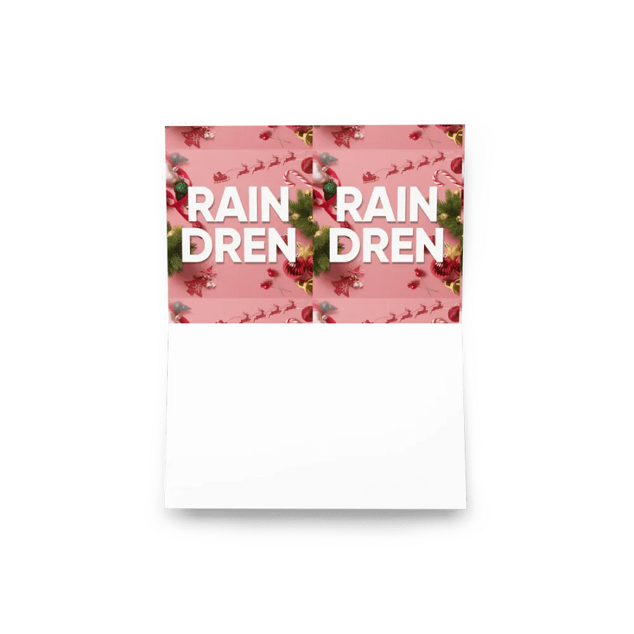 Raindren Greeting Card with Customisation product image (13)