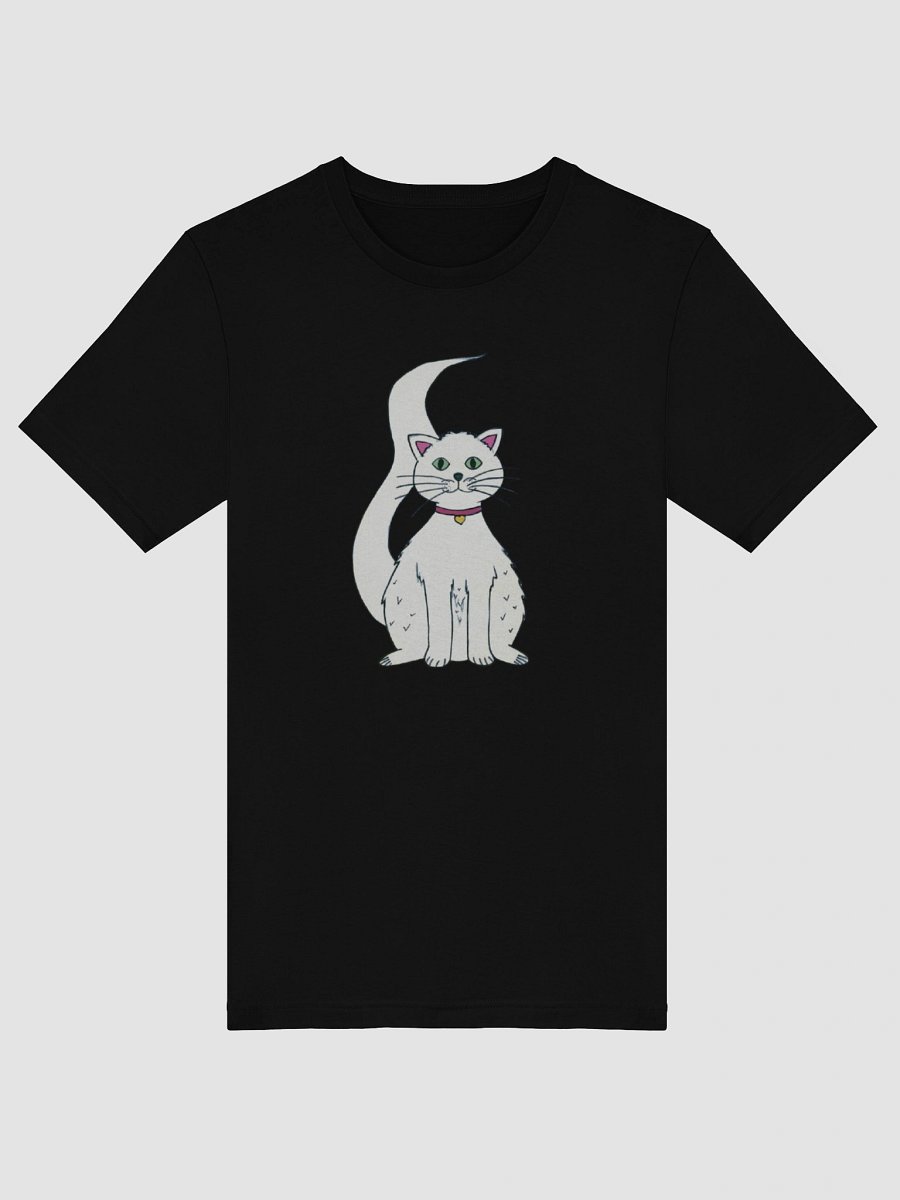 White Cat (art by Dina R.) akril painting picture - Supersoft T-shirt product image (46)