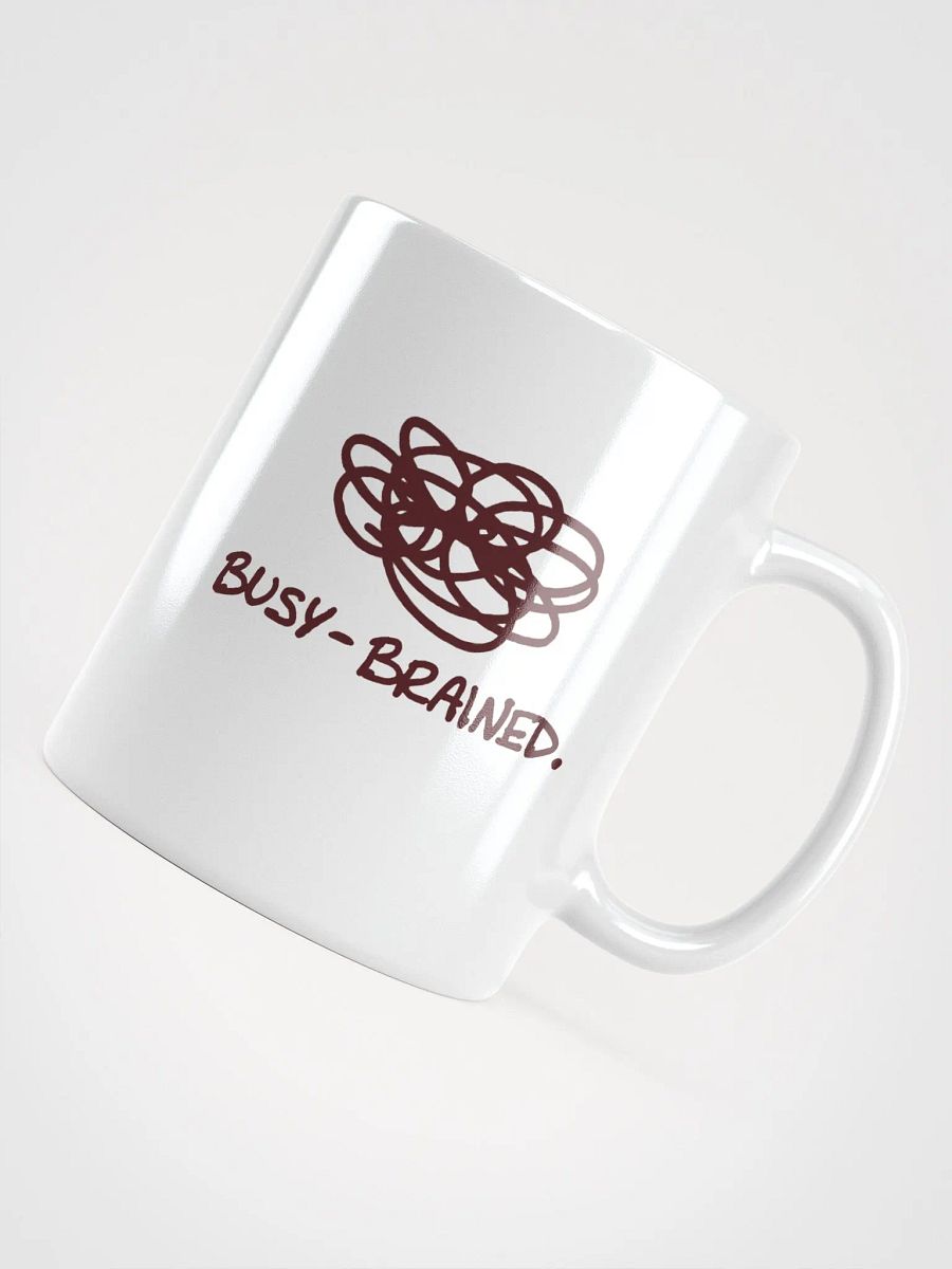 BUSY-BRAINED (maroon design) mug product image (7)