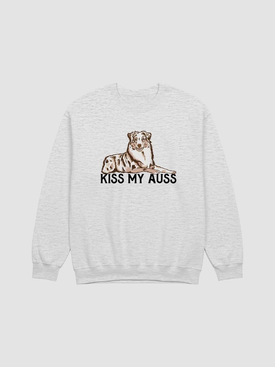 Kiss My Auss Sweatshirt for Australian Shepherd (Red Merle) Dog Owners product image (23)