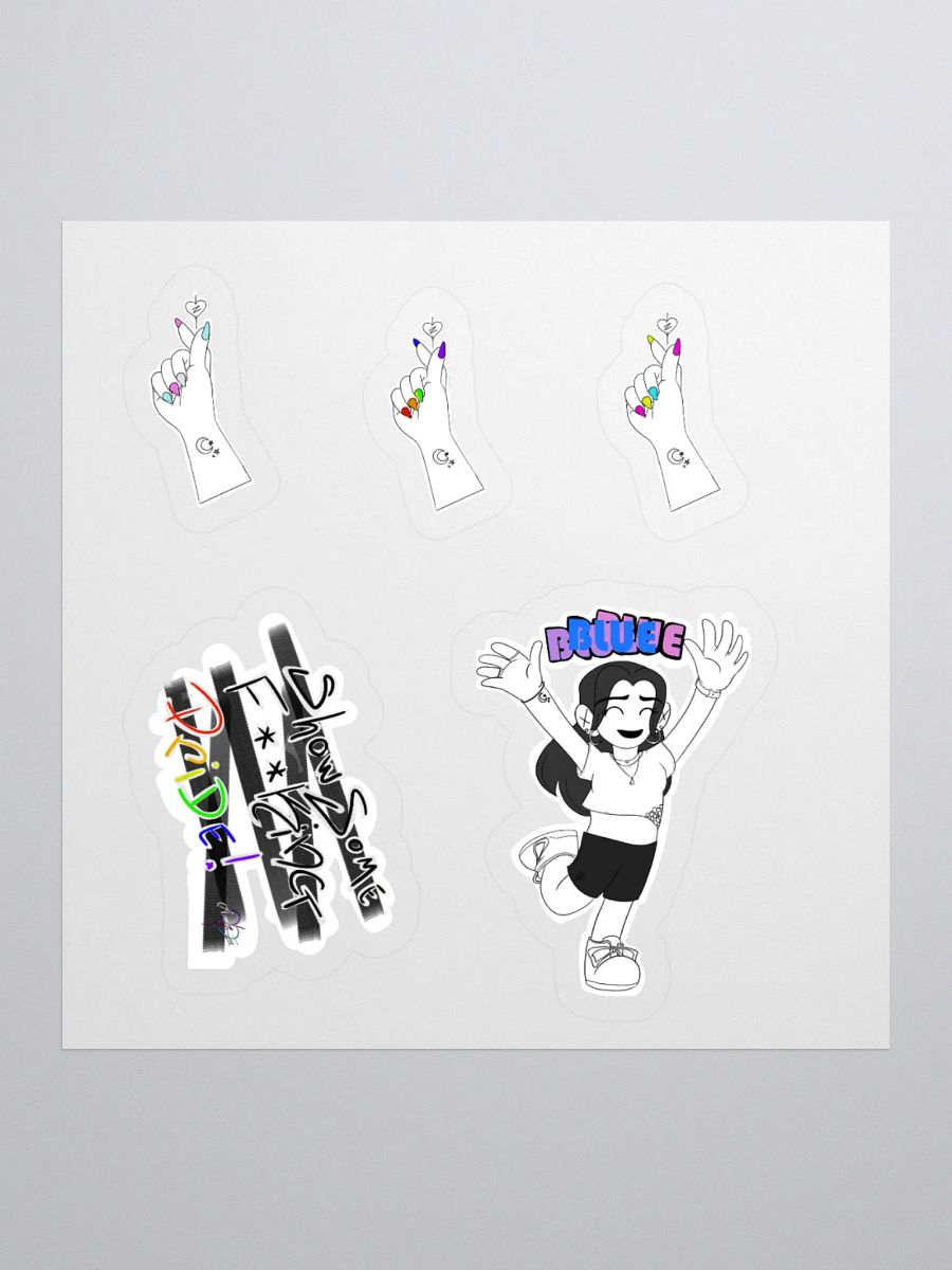 Dia-BI-lical Nails: Loud & Proud Sticker Sheet product image (2)
