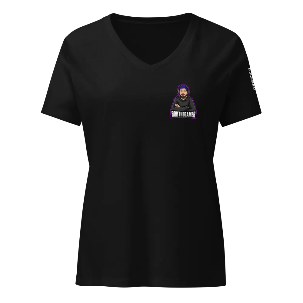 BTG Woman's T-shirt V-Neck with QR code product image (1)