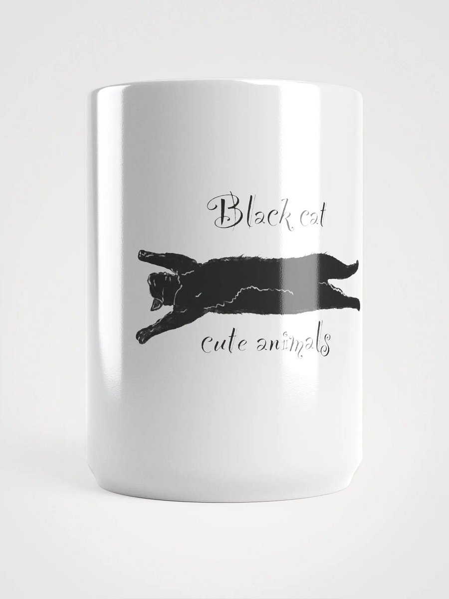 Cute Black Cat Silhouette Mug product image (1)