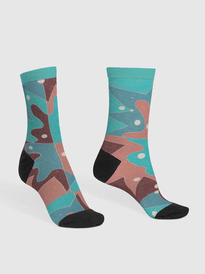 Cartoon College 1 crew socks (var 1) product image (2)