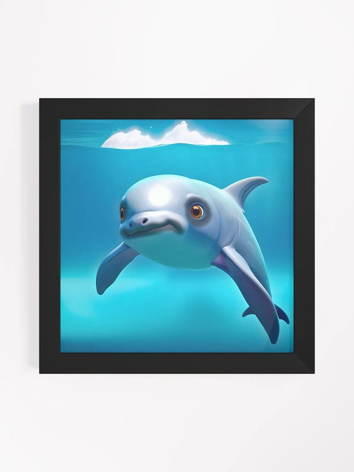 Endangered Species - Mexico - Vaquita Eco-Friendly Ayous Wood Framed Poster product image (1)