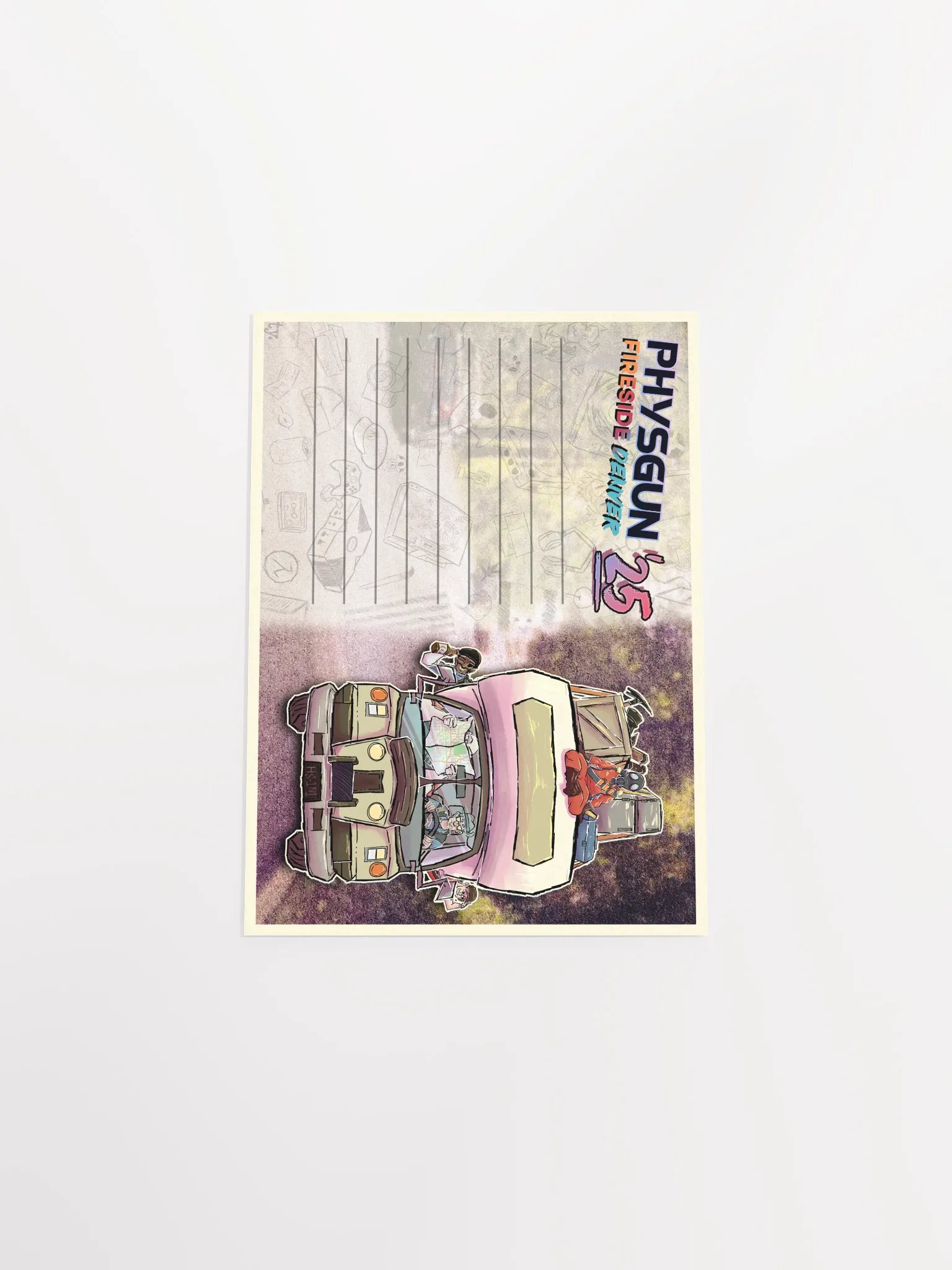 Physgun Fireside Denver 2025 LAN Poster - Postcard Version product image (4)