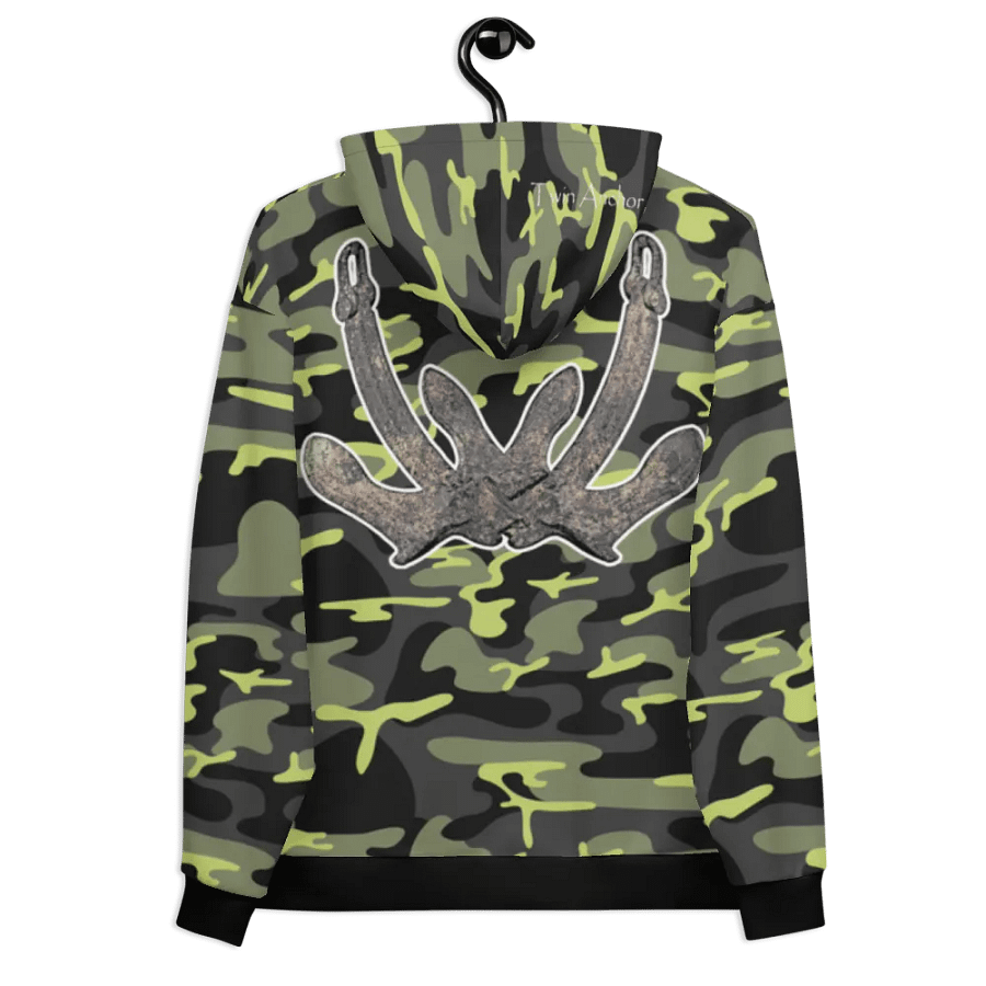 Green Camouflage Anchor Hoodie product image (7)