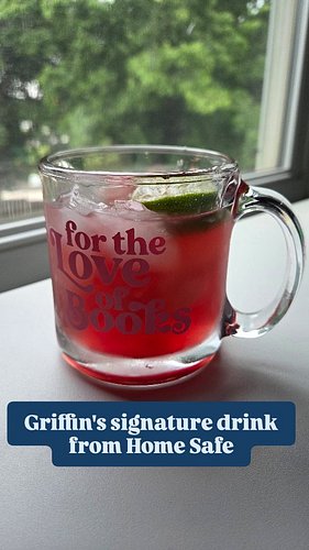Best enjoyed while reading my sweet baseball romance, Home Safe.

Griffin's signature drink is simple:
Ice
Club soda
Juice of...