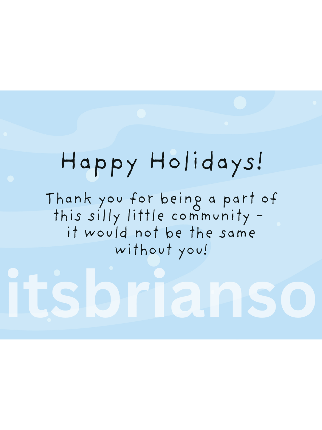 Brian's Holiday Postcard product image (2)