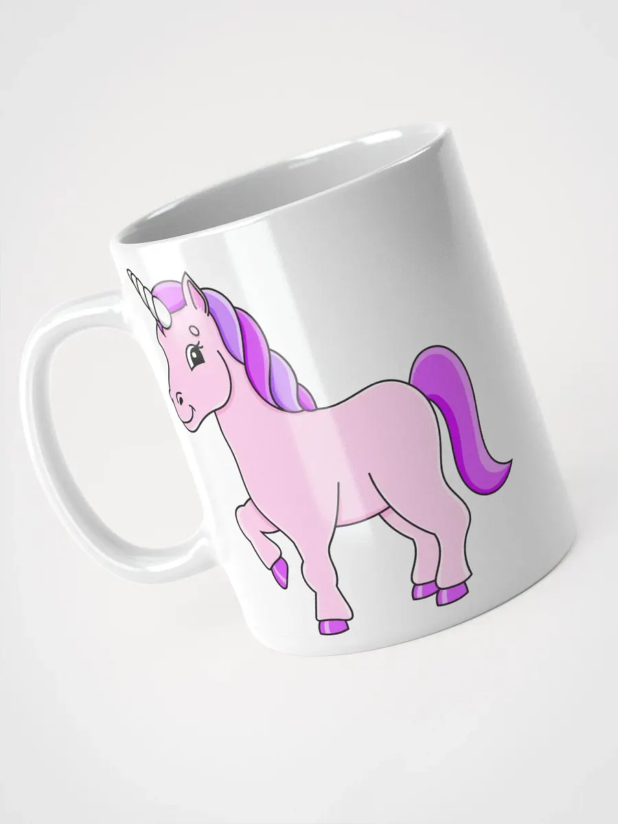 White Glossy Mug Horse product image (3)