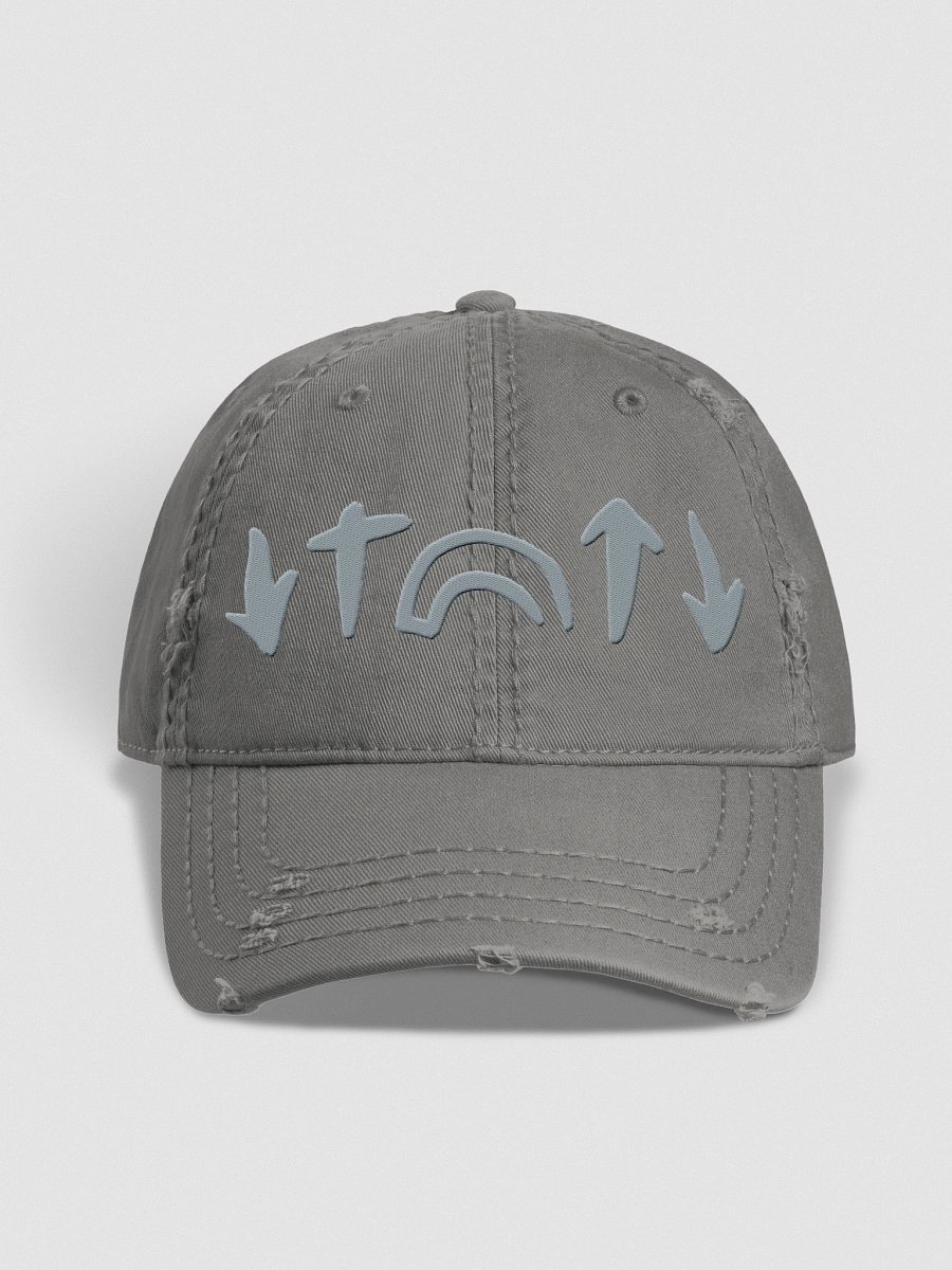 He Came. He Died. He Arose. He's Coming Back Christian Gray Distressed Hat product image (1)