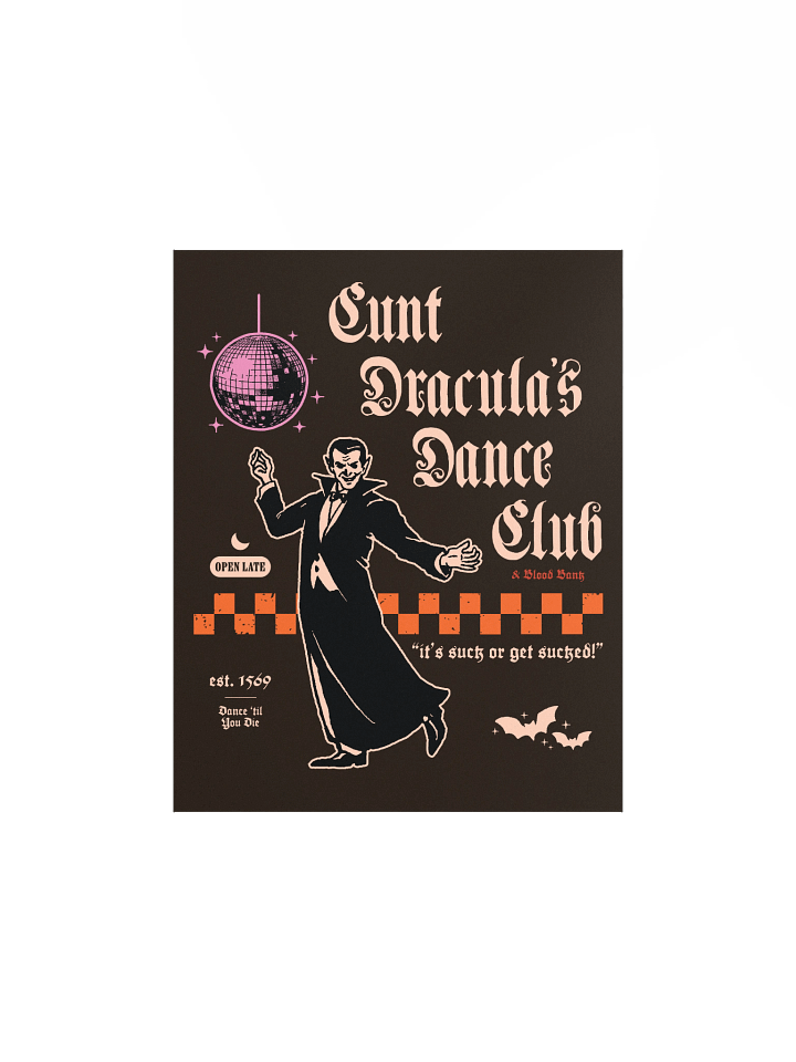 cunt dracula wall print product image (2)