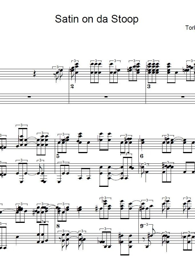 Satin' On Da Stoop - Piano sheet music product image (1)