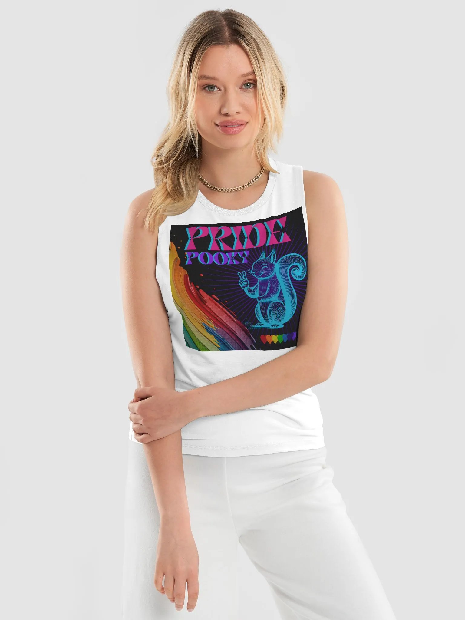 Pride Pooky Flowy Muscle Tank product image (3)