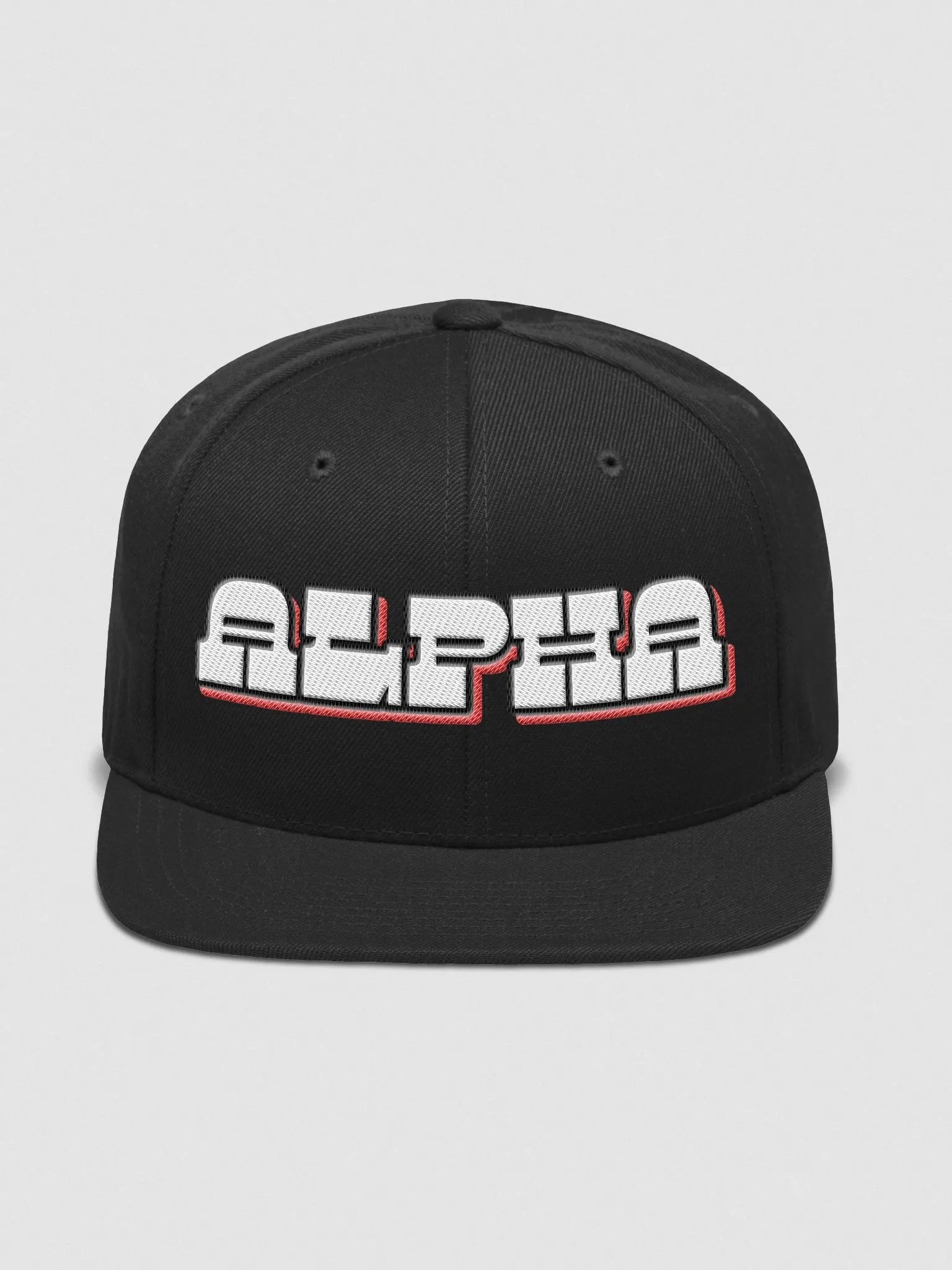 AlphaXSynergy Yupoong Wool Blend Snapback Cap - Front 