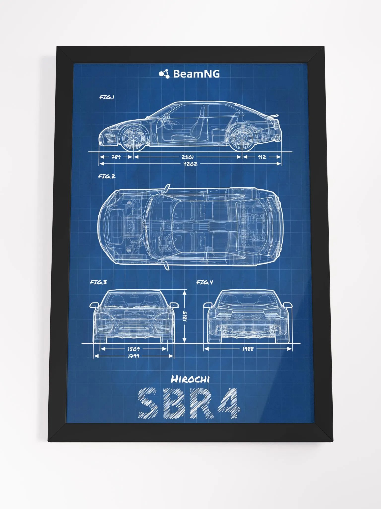 Framed Poster: Hirochi SBR4 Blueprint product image (4)