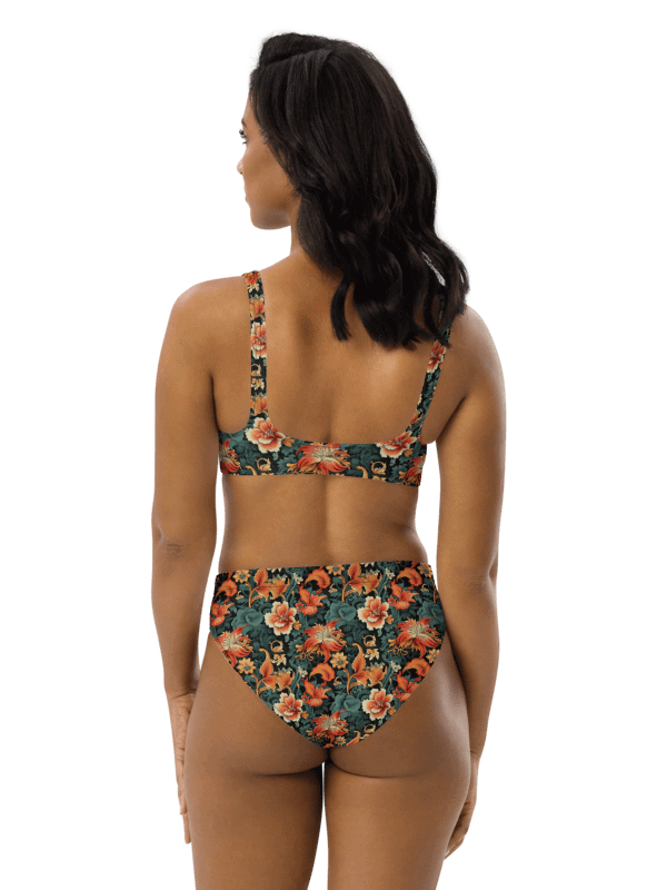 Sunset Flowers | Recycled High Waisted Bikini product image (4)