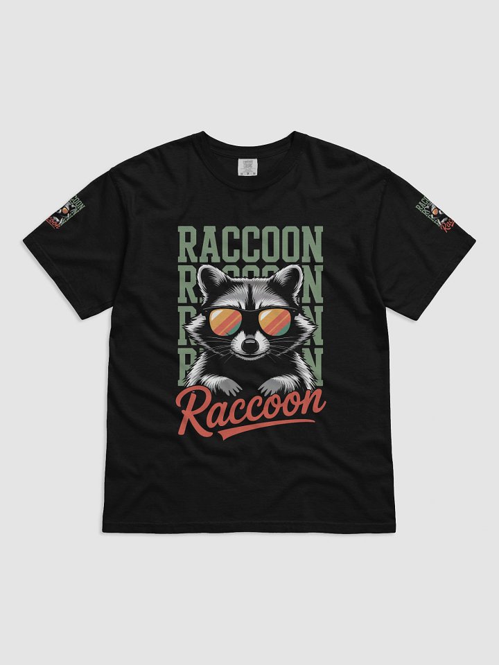 Striped Raccoon Sunglasses Tee product image (1)