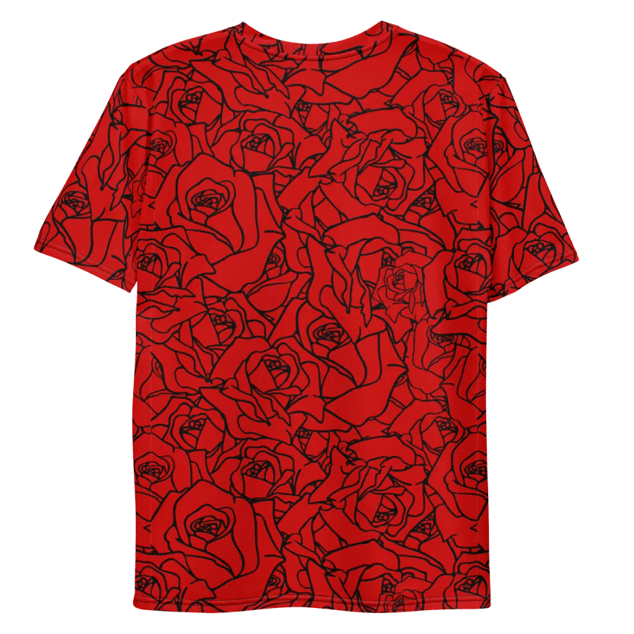Loads of Roses · red-black crew neck t-shirt product image (11)