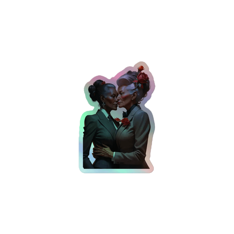 In Love and In Suits LGBTQ+ Holo Sticker product image (1)