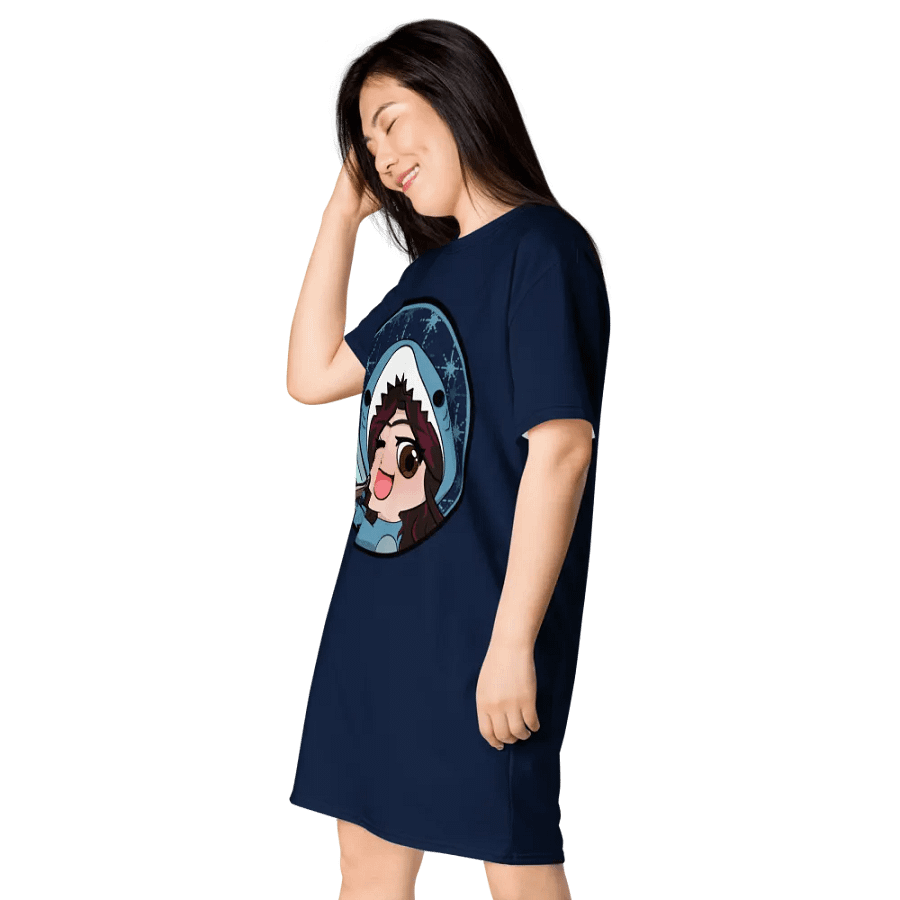 Kiss T-shirt Dress (Navy) product image (4)