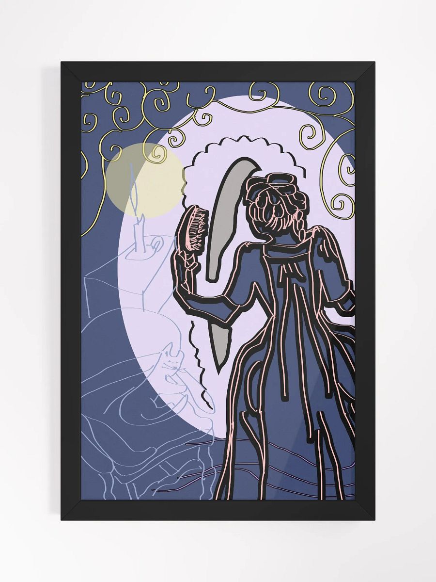 1700's Woman With a Brush Framed Poster product image (3)