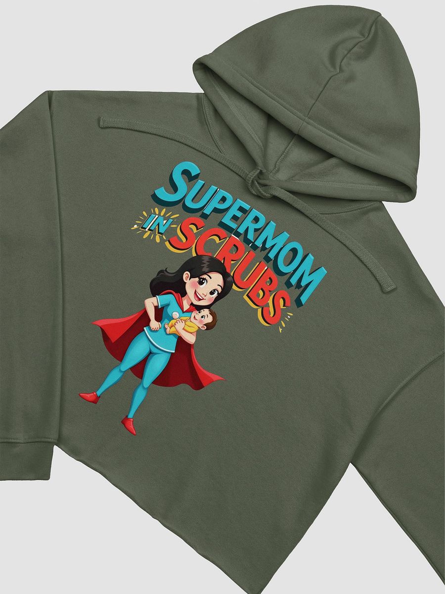 Supermom in Scrubs Fleece Crop Hoodie product image (19)