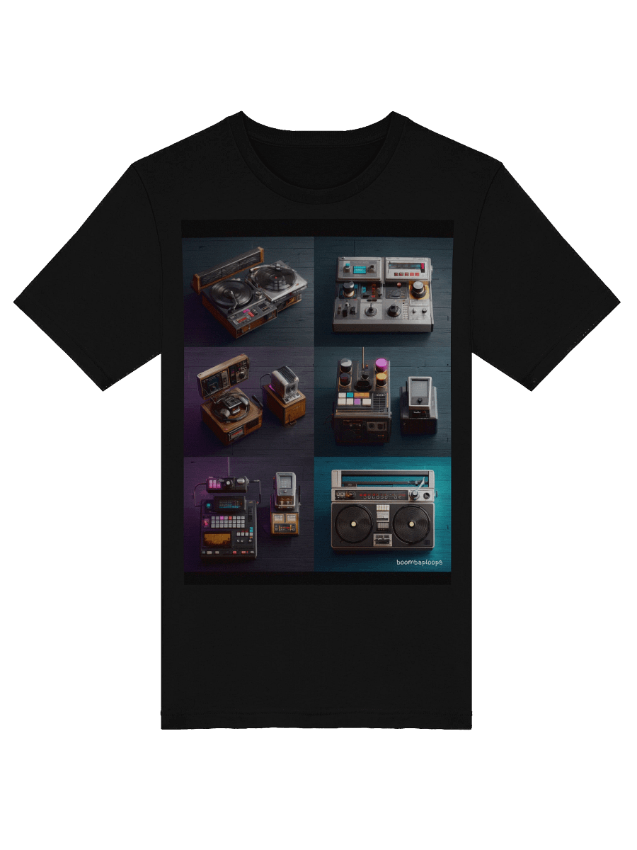 Vintage Audio Equipment Grid T-Shirt product image (9)
