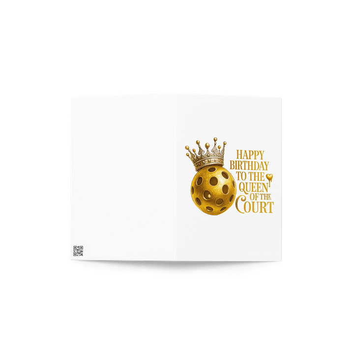 Happy Birthday to the Queen of the Court Card | Pickleball Lover Birthday Card for Pickle ball player, Pickleball Hobby Enthusiasts product image (4)