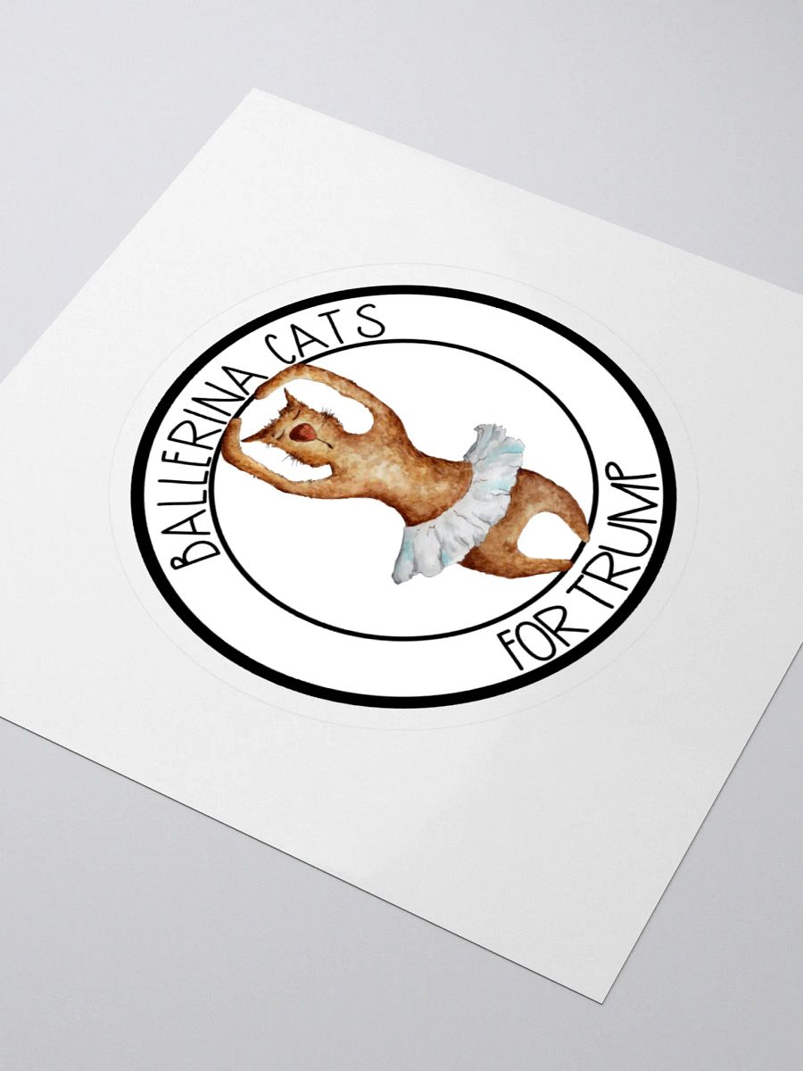 Ballerina Cats For Trump Sticker product image (3)