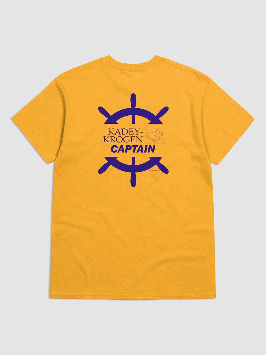 Kadey-Krogen Captain - T-Shirt - Light Shirt w/Blue Logo product image (4)