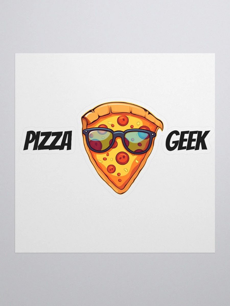 Pizza Geek Kiss Cut Stickers product image (1)