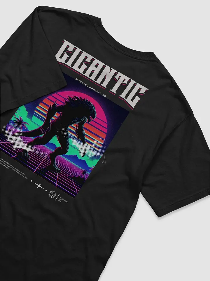 Neon Gigantic Monster Retro T-Shirt product image (1)